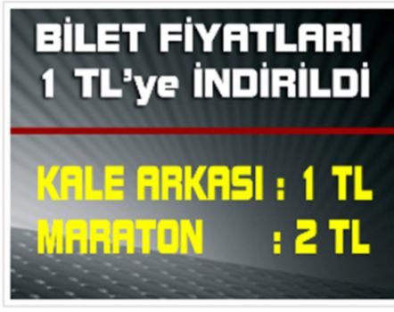 Bandırma Maçı Bilet Fiyatları 1 TL