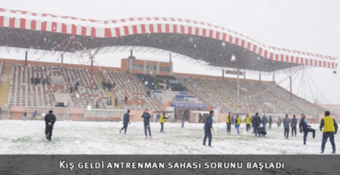 Kış geldi antrenman sahası sorunu başladı 